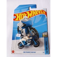 Hot Wheels -1966 Triumph Tiger 100 Blue Factory Fresh No.79