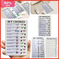 Daily Task Memo Portable Checklist Board Resuable Planning Board Detachable Memo White My Chores