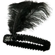 Chic Feather Hairband Flapper Sequin Headband Dress Dancing Party Head Decor Hot