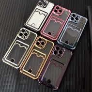 Card Insertable Four Corners Protective Case Phone iPhone i17pro Air max 16 15 plus 14 13 12 11 iPho