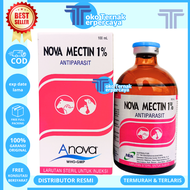 NOVA MECTIN 100ML - Obat Anti Parasit Cacing Gudik Kutu Caplak untuk Sapi Kambing Domba dan Anjing