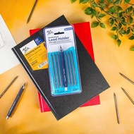 Mont Marte Pressed Pencil with Nib HB 2B 6B 8B – Mechanical Lead Holder Removable Nib Pencil for Tec