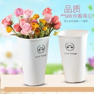 Plastic Flower Arrangement Bucket - Love Forever Premium Flower Display Bucket Pasu Bunga Hiasan