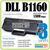 2x Compatible to Del* B1160 B1160w B1163 B1163w B1165 B1165nfw HF44N B 1160 B-1160W B-1163 B-1165