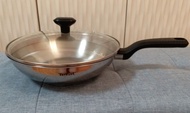 Tefal 28cm 單柄不銹鋼鑊連蓋 1 套