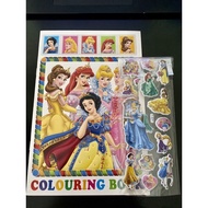 Bundle: Colouring Book and Sticker Disney Princess McQueen Gift Birthday Children