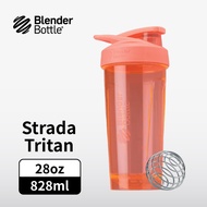 Blender Bottle Strada 按壓式Tritan運動水壺28oz/828ml-蜜桃橘