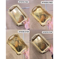 Steenlish Luxury Arabic Gold Tray 30 x 20 cm Premium Sultan Tray