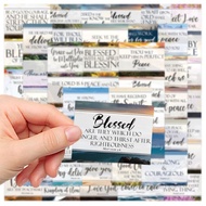 50 pc different designs Bible verse stickers Waterproof