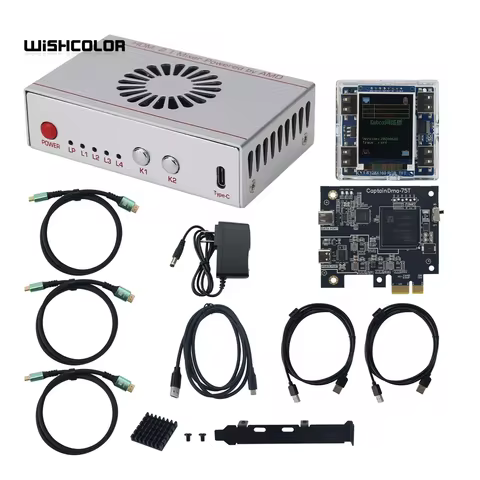 Wishcolor Sixth Generation Mini CapDMA Video Overlay Box + CaP75T DMA Board + KMBOX NET Keyboard Mou