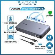 UGREEN Power Bank 145W 25000mAh Portable Charger USB C 3 Port Battery Pack Digital Display Laptop Po