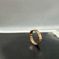 Cartier 黃K金LOVE細版戒指 47號