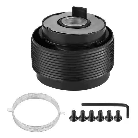 Aluminum Alloy Car 6- Steering Wheel Hubs Quick Release Adapter Boss Auto Mounting Accessory Kit For