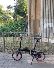 Dahon k3 啞黑色 日本外銷版 改5速16‘ litepro配件 mks摺踏