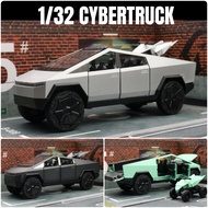 1/32 Tesla cybertruck Pickup Model S Model x Model Y ô tô đồ chơi kim loại đúc off road Bộ sưu tập k