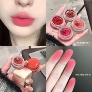 Cappuvini Pink Coco Velvet Matte Lip Mud Little round Tin Multi-Use Clay Student Party Bé Gái Feel C