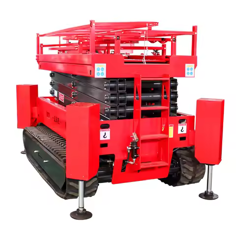 New 8m 10m Crawler Self Propelled Scissor Lift Track Type Scissor Lift for Sale