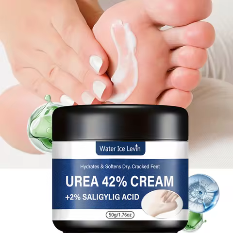 Urea 42% Foot Cream for Dry Cracked Feet with Salicylic Acid Exfoliating & Moisturizing Intensive Ca