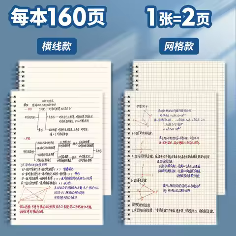 A6 PP Coil Notebook, Lined / Grid / Graph / Blank Pages
