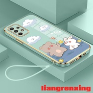 Casing SAMSUNG a13 5g a13 4g samsung a32 4g samsung a32 5g samsung a23 5g phone case Softcase Electroplated silicone shockproof Cover new design Cartoon Bear Rabbit Animal DDXX01