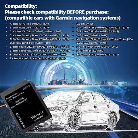 SD Memory Card A2189060604 GPS Sat Nav Africa Middle East Maps 8GB SD Card 2019 for Mercedes A B-Cla