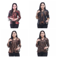 Blouse Batik Atasan Wanita Pakaian Kerja Blouse Jumbo