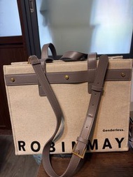 ROBINMAY 帆布拼皮手袋