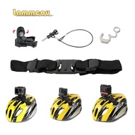 Lammcou Vented Helmet Strap Mount Kit  compatible with  GoPro Hero 10 9/8/7/6/5 Black Osmo Action Camera Insta360 One R Eken Accessories