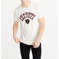 ((S-M) [A & F Boys' Shop] [Abercrombie Fitch Badge Embroidery Short Sleeve T-Shirt] [AF008C2]