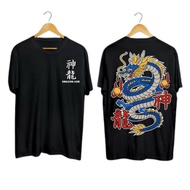 T-shirt T-SHIRT T-SHIRT MOTIF T-SHIRT / GOLD DRAGON T-SHIRT / DRAGON GOD / RAIJIN T-SHIRT / GOLD DRA