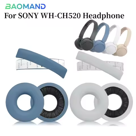 Earphone Ear Pads For SONY WH-CH520 Earpads Sponge Soft Foam Cushion Replacement Headphones Accessor