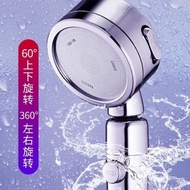 304 S Steel High Pressure 3 Modes Shower Head 360 Rotation Three-speed Adjustment One-button Water Stop Switch Japanese Pressurized Shower Head Removable Washable Water-Saving Shock-resistant Shower Head