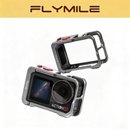 Flymile Gen 2 Aluminum Alloy Cage For DJI Osmo Action 5Pro/4/3, Metal Frame,Drop-proof Accessories