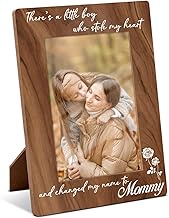 Mom & Son 4x6 Picture Frame, First Mothers Day Baptism Gifts for Mom New Mama Newborn Sons, Mommy an