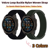Velcro Nylon Woven Strap Suitable For Garmin Quatix 8 7X 5 3 Sapphire D2 Mach 1 Pro Delta PX Charlie