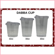 ▬ ▥ ✆ Dabba Cup with Strawless Lid / PP CUP 50pcs