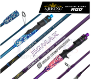 Ajiking Jigmax 56ft-66ft Spinning Casting Fishing Rod Max Load 10-14kg