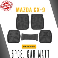 MAZDA CX-9 5pcs. High Quality Car Floor Mat Anti-slip Mat Palanggana Type (DEEP DISH STYLE)