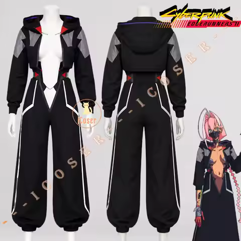 Anime Cyberpunk Edgerunners 2 Taliya Yang Cosplay Costume Uniform Hooded Jacket Role Play Outfit Hal