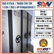 Roll O Pack San Monroe 60 Compartment / 60 Rak Mobile file Mekanik