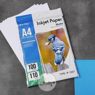 V-TEC A4 Matte Inkjet Paper 1 Pack 100 Sheets 110gsm - Photo Paper - Photo Paper