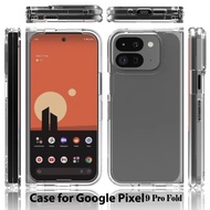 PC+TPU Hard Protective Transparent Case For Google Pixel 9 Pro Fold Slim Thin Shockproof Protective 