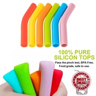 Silicone Material Straw Sleeves Reusable Straws Multi-color Grade Accessories Covers Straw M6n0