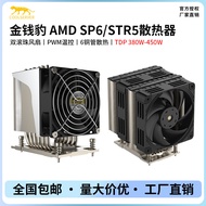 Leopard AMD SP6/STR5 Pin Feet M87/T42/M99 2U/4U Tower Server Radiator 6 Heat Tube
