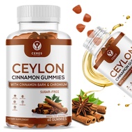 Ceylon Cinnamon Gummies - Potent Ceylon Cinnamon Powder Supplement - True Ceylon Cinnamon Extract fo
