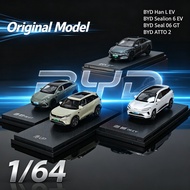 Original Model 1/64 BYD Car Series Diecast Car Model Alloy Simulation Collection Toy Gift For Boys#p