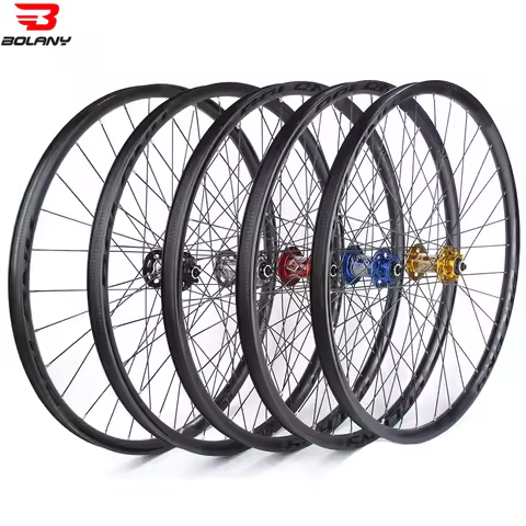 Bolany-MTB Wheelset with Disc Brake,Quick Release,Front and Rear Bicycle Wheels,Tubeless Ready Rim,C