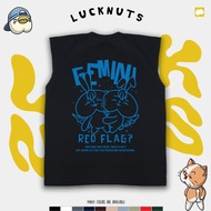 Lucknuts Tanktop | Singlet T-Shirt | Men Cotton Combed 20sWanita - 210GSM | GEMINI GEMINI GEMINI