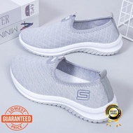 DB1 kasut bata wanita sendal perempuan bata comfit women sandals scholl women shoes sandals New cloth shoes soft bottom non-slip casual fly woven breathable middle-aged and elderly