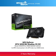 MSI GeForce RTX 5050 8G Shadow 2X 8GB GDDR6 Graphic Card